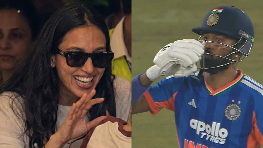 ‘खुल्लम खुल्ला प्यार करेंगे हम दोनों’, स्टेडियम के बीच में हार्दिक पांड्या ने गर्लफ्रेंड माहिका शर्मा को दी ‘फ्लाइंग किस’, वीडियो वायरल