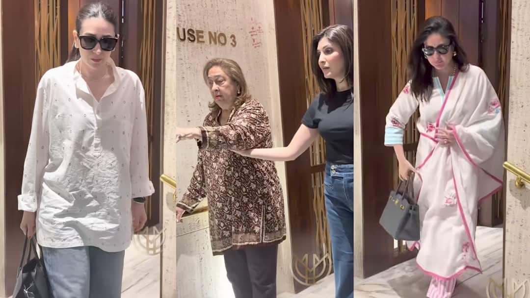 परिवार संग मनीष मल्होत्रा के घर पहुंचीं करीना और करिश्मा, मुश्किल वक्त में निभाई दोस्ती