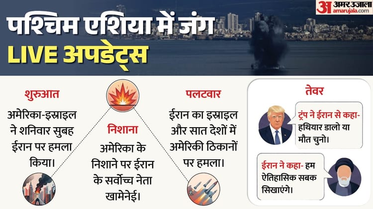 West Asia Crisis LIVE: दुबई में अमेरिकी कांसुलेट के पास आग; खाड़ी देशों के नेताओं से जेलेंस्की की बातचीत