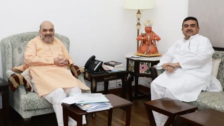 शुभेंदु अधिकारी का नामांकन दाखिल: अमित शाह भी रहे मौजूद, जनसभा में ममता सरकार पर जमकर बरसे केंद्रीय गृह मंत्री
