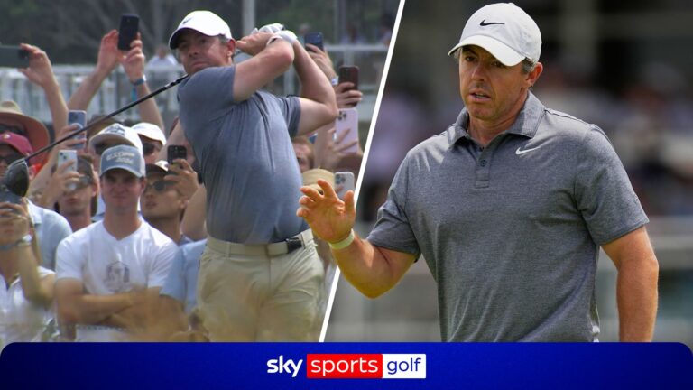 McIlroy hits huge 393-yard drive to set-up early second round birdie!