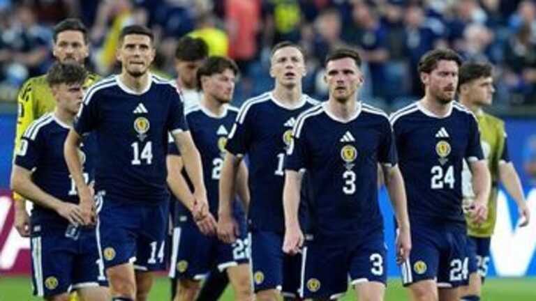 Scotland’s hopes of progressing to last 32 hanging by a thread