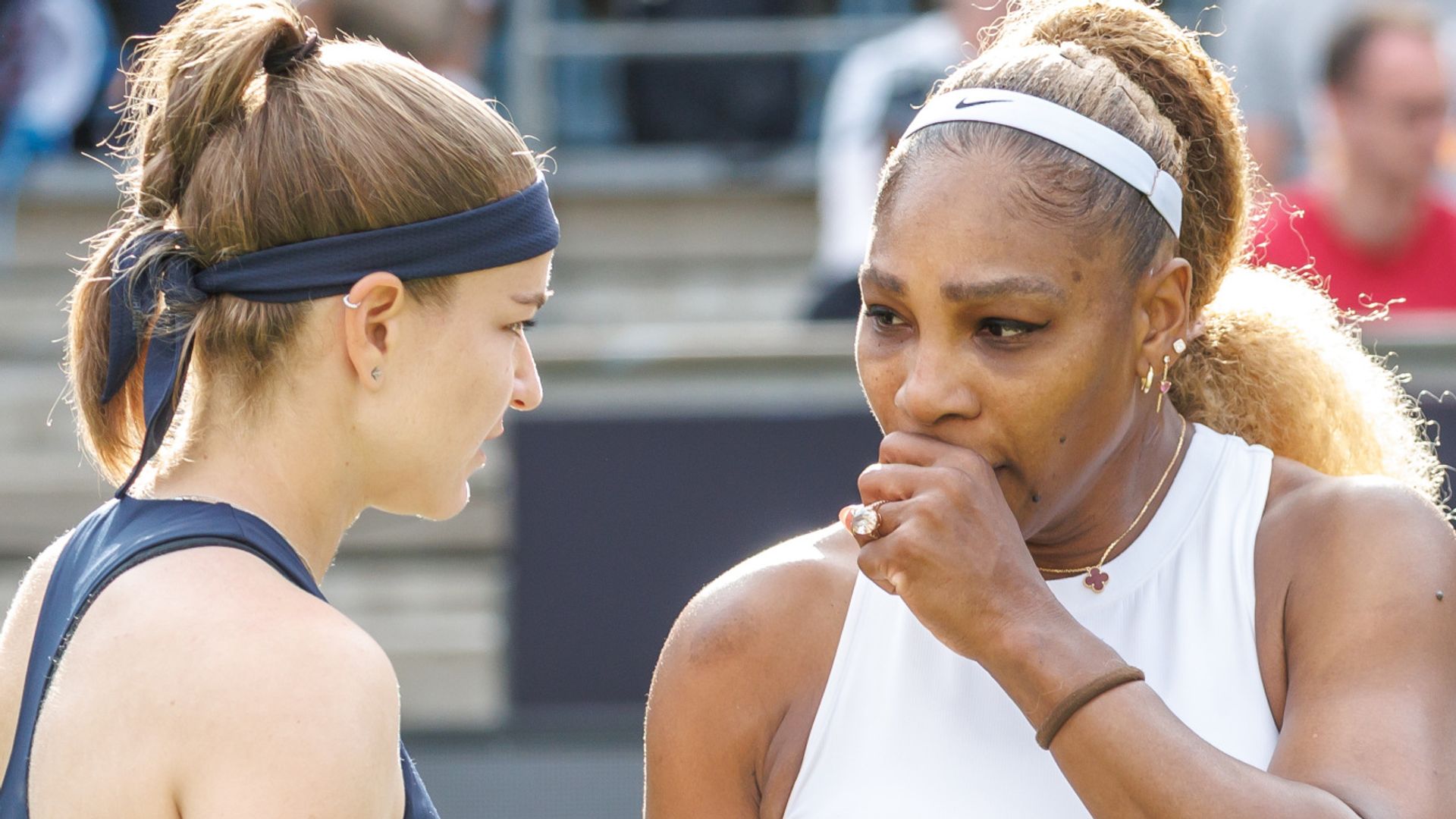 Williams’ Wimbledon preparations suffer blow with Berlin doubles defeat