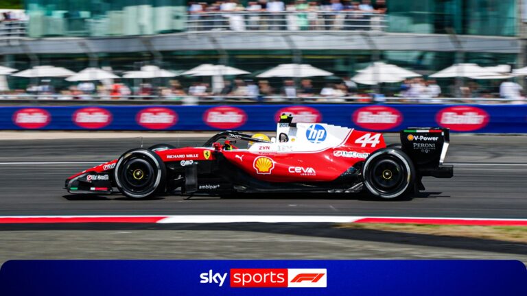 Hamilton Sets Pace in First Practice at British GP, Crowd Cheers at Silverstone