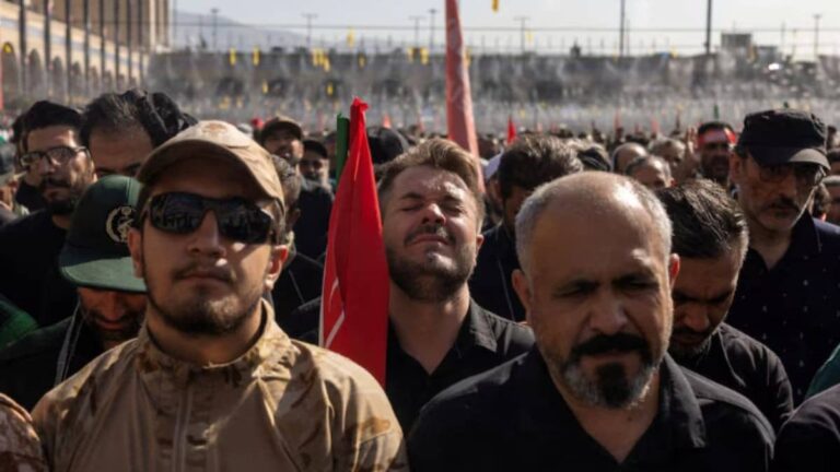 Three Sons of Iran’s Slain Leader Khamenei Appear at Funeral, Successor Mojtaba Absent