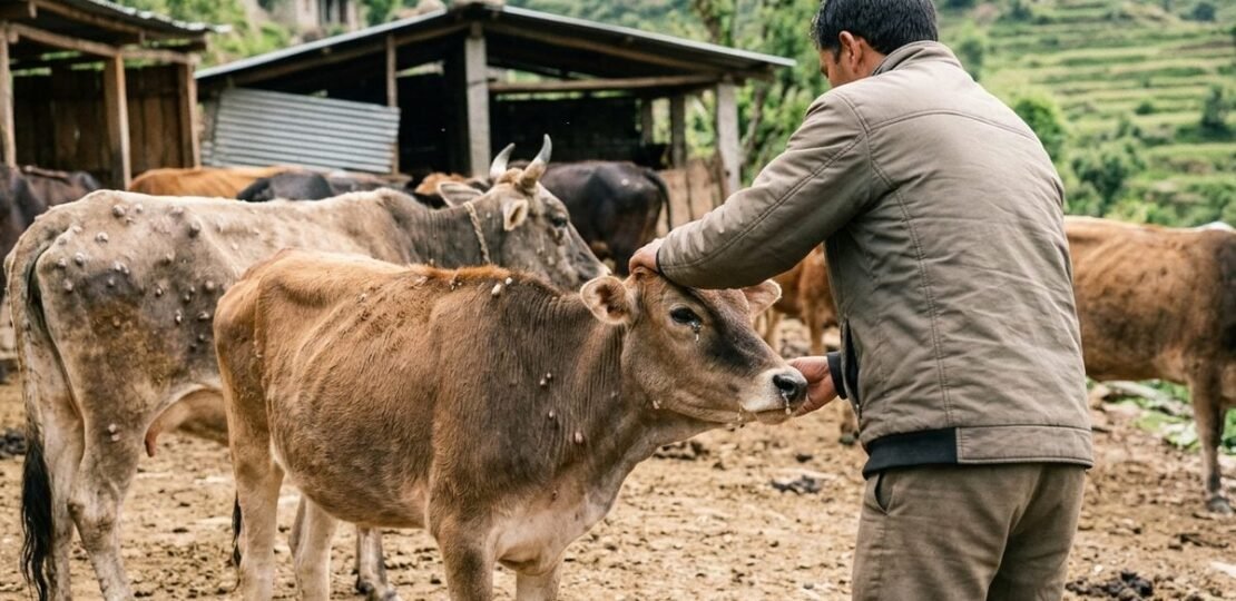 Hamirpur में Lumpy Skin Disease से एक बछड़े की मौत, 33 मवेशी संक्रमित…