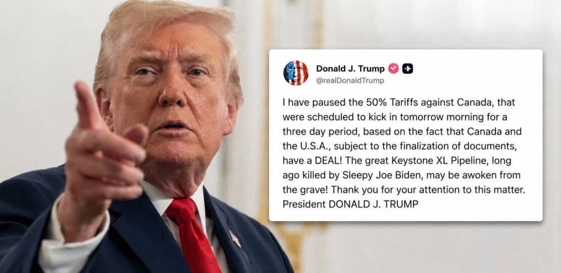 Us and Canada Reach Last‑minute Deal to Pause 50% Tariffs on $20 billion of Canadian Goods