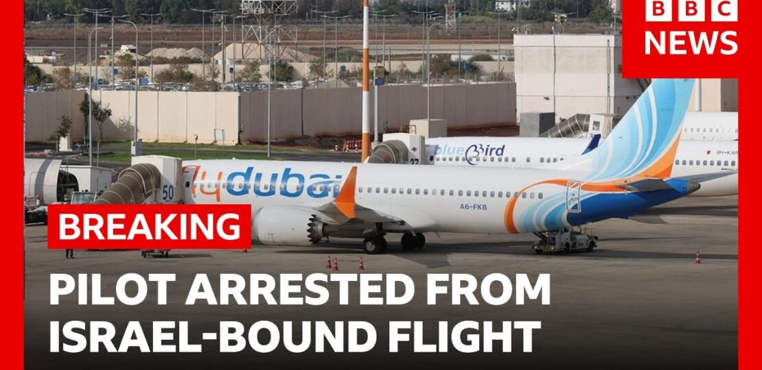 Netanyahu says pilot arrested after stabbing another pilot on Israel-bound plane | BBC News