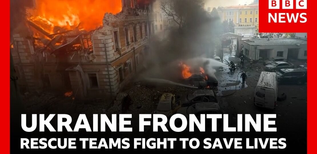 Ukraine frontline: emergency teams battle to save lives in cities under attack | BBC News