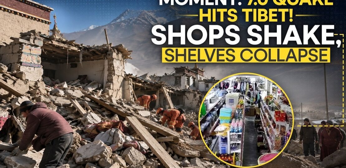 Tibet Earthquake LIVE | On Cam: People Scramble to Safety as 7.0 Quake Rocks Tibet | WION