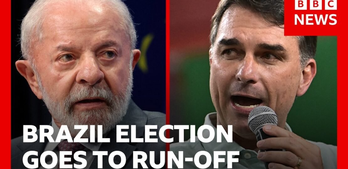 Brazil election goes to run-off as right-wing Flávio Bolsonaro wins first round | BBC News
