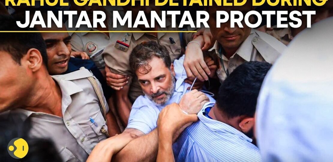 Jantar Mantar LIVE: Rahul Gandhi Detained As Protest Heats Up Near Jantar Mantar | WION