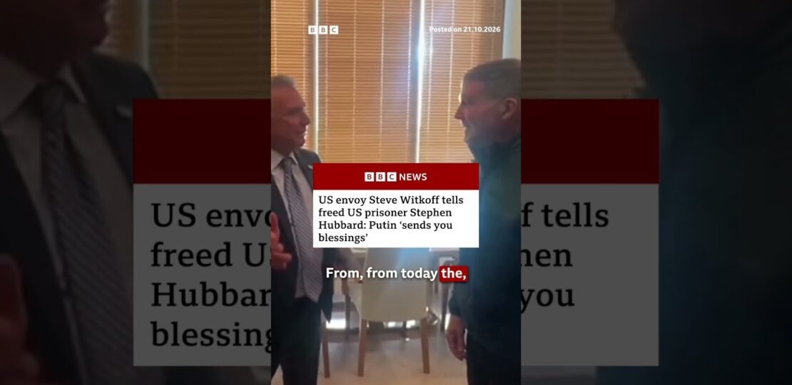 US citizen Stephen Hubbard freed by Russia as Trump envoy meets Putin. #BBCNews