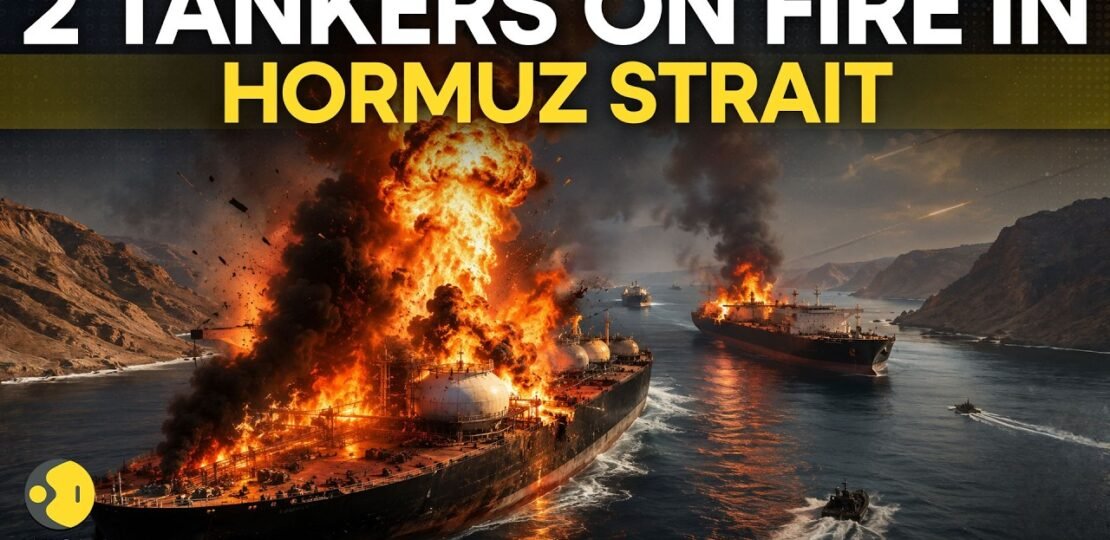 US-Iran War LIVE: Two Tankers Set Ablaze in Strait of Hormuz as Tensions Escalate | WION