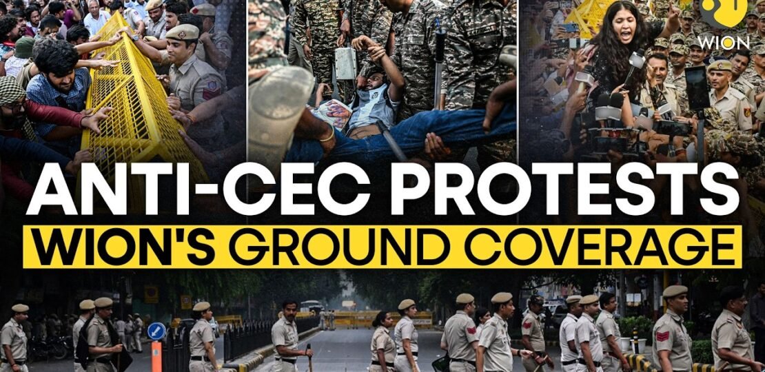 Delhi Protest LIVE: Anti-CEC Row HEATS Up in Delhi | I.N.D.I.A Bloc Leaders March to Top Court
