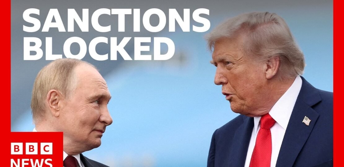 Donald Trump waives Russia sanctions as row with Zelensky intensifies | BBC News