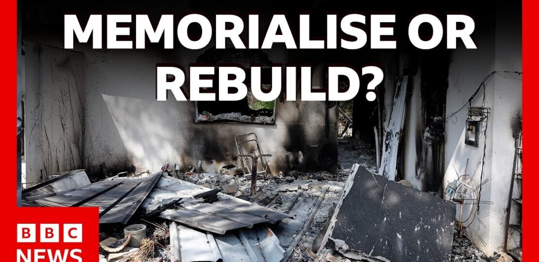 7 October survivors debate how to rebuild homes | BBC News