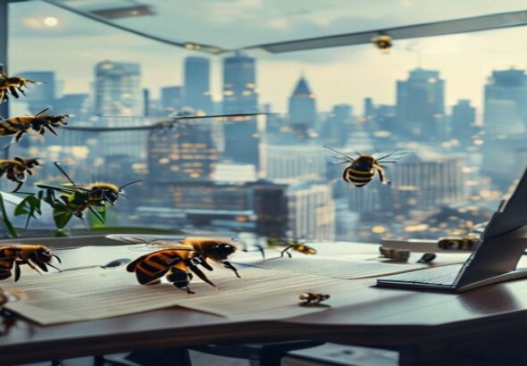 Honey bees have their own personal flight paths and fly them with stunning precision